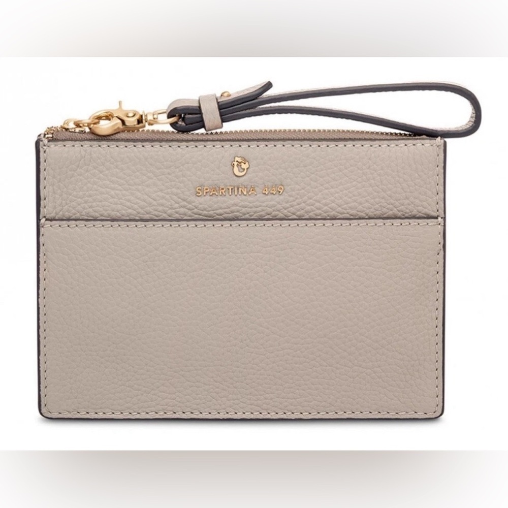 Siren Sophie Wristlet Taupe by Spartina 449 Leather Zip